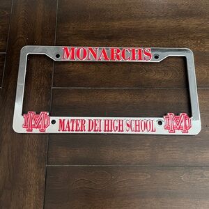 Mater Dei High School License Plate Frame – NWOT - Vintage